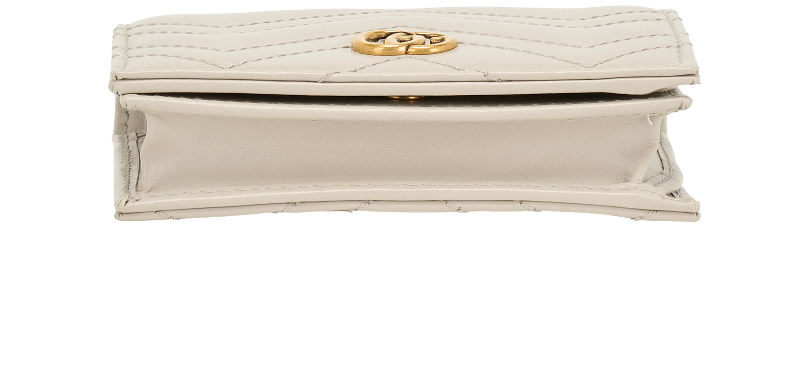 Gucci GG Marmont Wallet, &pound;220, Accessories, Grey, Leather, Top view